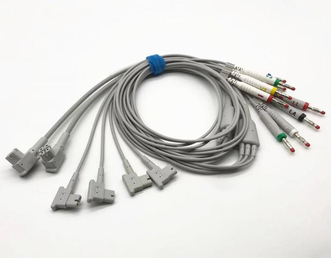 TC30 10 conduz leadwires do ECG com pressão/grampo