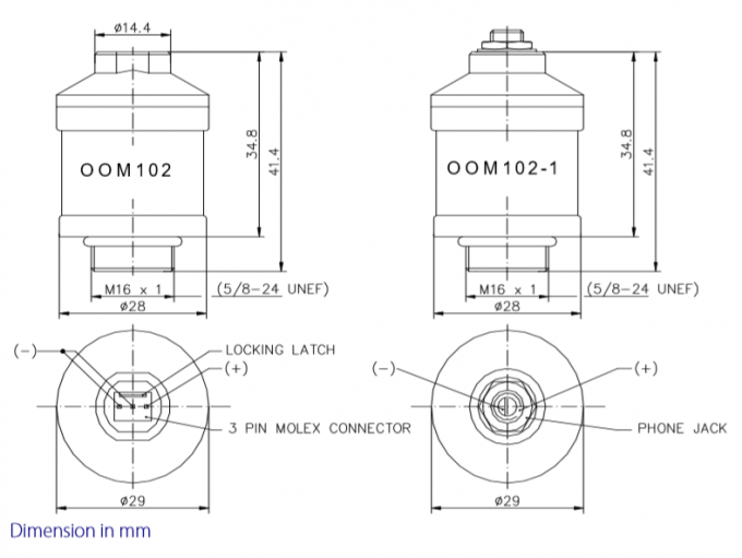 Do sensor médico do oxigênio de OOM102 Envitec compatível branco com o sensor da pilha do O2 MOX-01 0