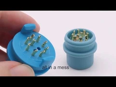 Zoncare Hwatime 2.6mm 6pin 5 Lead ECG Cable With Leadwires Snap