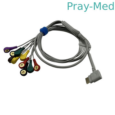 comprar Extremidade instantânea material 1.1m da ligação ECG Holter Cable Grey TPU de Rencare 10 Fabricação em linha