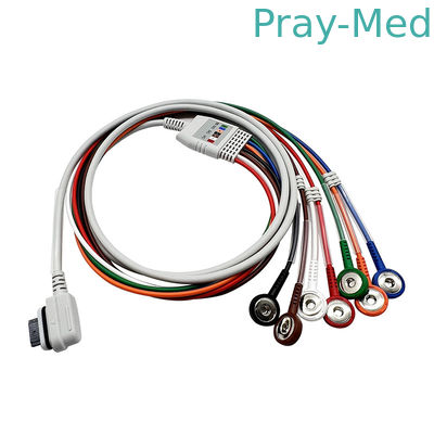comprar O cabo AHA de Holter Recorder ECG das ligações do profeta 7 de GE agarra o cabo paciente de ECG Fabricação em linha