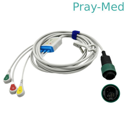comprar Yilang 3/5 conduz direto conecta o comprimento do IEC 3.6m do cabo de ECG para o monitor paciente Fabricação em linha