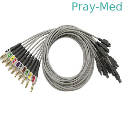 comprar Fio de ligação TPU do ECG ECG de GE CAM 14 0.9M 2016032-001 com o adaptador da banana/braçadeira Fabricação em linha