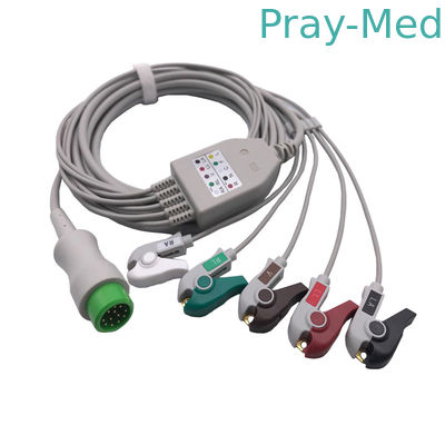 comprar Cabo de Mindray IPM 8/10/12 ECG, em volta 12 da ligação dos pinos 3/5 040-00961-00 EA6251B 3.6m Fabricação em linha