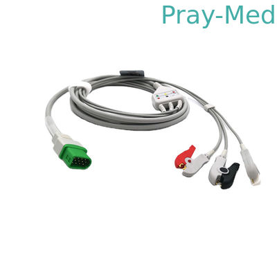 comprar 12 cabo AHA de Pin Connector ECG compatível para o passaporte V V12 V21 de Mindray Datascope Fabricação em linha