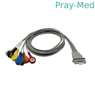 comprar Schiller Medilog AR12 mais 7 o conector instantâneo da ligação ECG Holter Patient Cable 1m Fabricação em linha