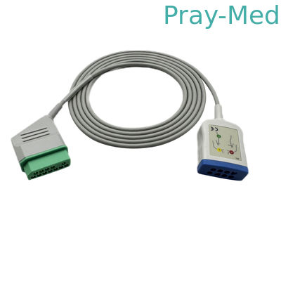 comprar Compatível com Nihon Kohden Ekg Trunk Cable Jc-906pa 6 Lead To 12 Pin Connector Fabricação em linha