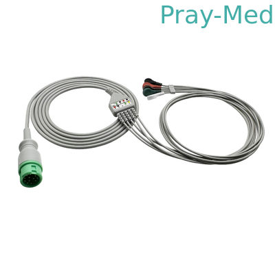 comprar Mindray / Edan / Goldway ECG Trunk Cable com fios de chumbo 12 Pin Snap 12 meses de garantia Fabricação em linha