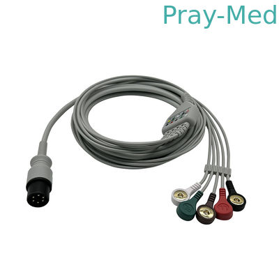 comprar General GE Marquette 5 Leadwires ECG Cable com Snap 6pins Fabricação em linha