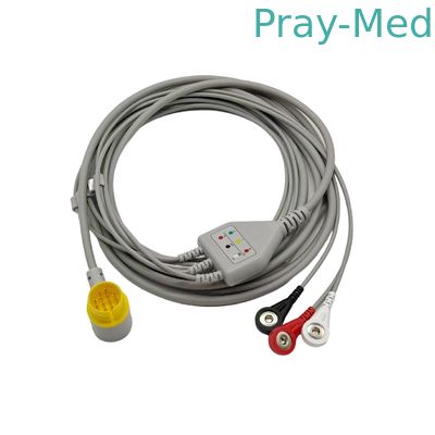 comprar Cabo ECG Lifegain CU-HD1 12Pin Uma Peça 3 Derivações AHA Snap Fabricação em linha