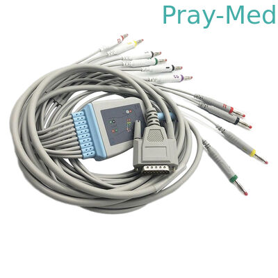 comprar Cabo de Goldway/Nihon Kohden Ecg, Pin do DB 15 do cabo do diâmetro Mindray Ecg de 5.0mm Fabricação em linha