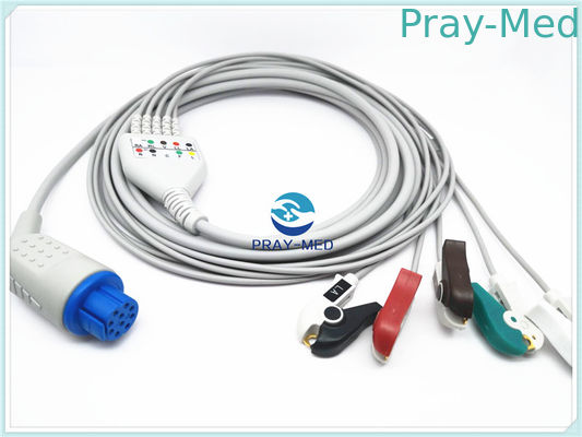 comprar O Datex Ohmeda um cabo paciente três da parte ECG conduz em volta do conector de Pin 10 Fabricação em linha