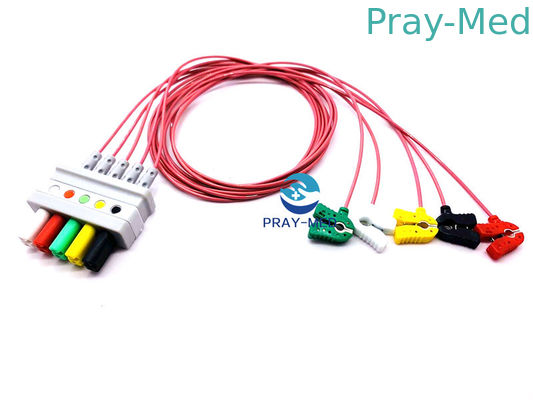 comprar 8 o Pin HP 5 conduz o cabo de Ecg, M2406A/comprimento do cabo 3.6m tronco de M1733a Ecg Fabricação em linha