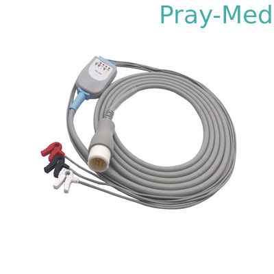 comprar Cabo de Ecg da ligação de HP TPU 12pin 3 com o grampo da braçadeira do Neonate Fabricação em linha