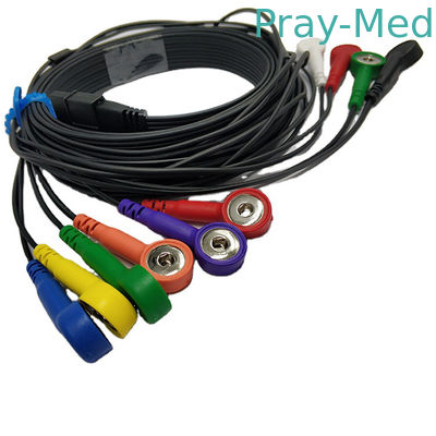 comprar Revestimento da pressão TPU da ligação do azul 10 de Schiller Ecg Holter Cable Compatible MS-12 Fabricação em linha