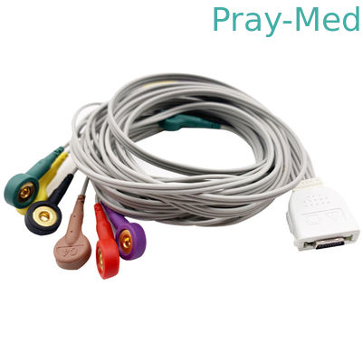 comprar Revestimento do conector TPU da pressão da ligação do Pin ECG Holter Cable 10 de Biocare IE10 19 Fabricação em linha