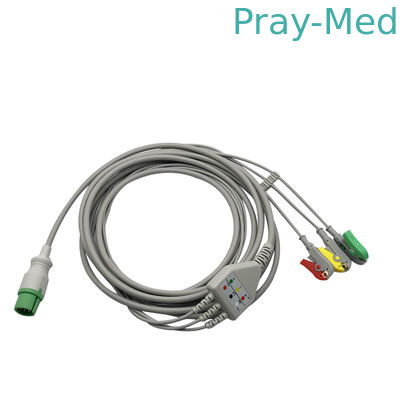 comprar O MEK direto conecta 3/5 das ligações que Ecg cabografa o conector de pino do grampo IEC/AHA 6, Fabricação em linha