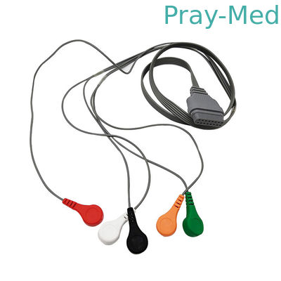 comprar Cabo de Ecg da ligação de Holter 5, cabo Edan SE2003/SE2012 do conector do monitor com 16 pinos Fabricação em linha
