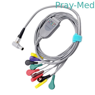 comprar Conector instantâneo da ligação ECG Holter Cable 0.9m do Pin 10 de GE CM3000 10 Fabricação em linha