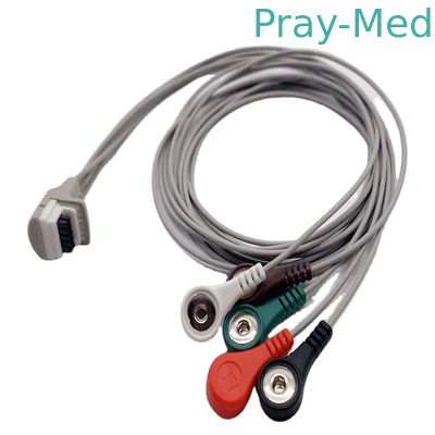 comprar 3 registradores redefinidos pequenos de Mortara H3+ Holter do cabo de Ecg da ligação do canal 5 aplicados Fabricação em linha