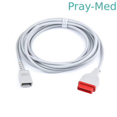comprar Pin do cabo 11 da pressão sanguínea do lado do transdutor de Utá com conector vermelho Fabricação em linha
