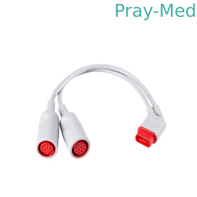 comprar Cabo duplo do conversor de Siemens Drager SC6002 XL IBP, cabo 16pin do adaptador de IBP Fabricação em linha