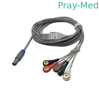 comprar Conector de pino IEC/AHA do cabo 6 de Biosys Ecg das ligações do conector AHA 3/5 do ruído Fabricação em linha