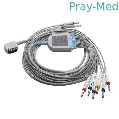 comprar Kenz 108/109 cabos de Ecg e Leadwires, cabo paciente de Ecg com banana/ruído 3,0 Fabricação em linha