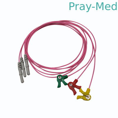 comprar tipo Leadwire paciente do ruído de 3Lead 5Lead do revestimento do cabo TPU do IEC AHA ECG Fabricação em linha