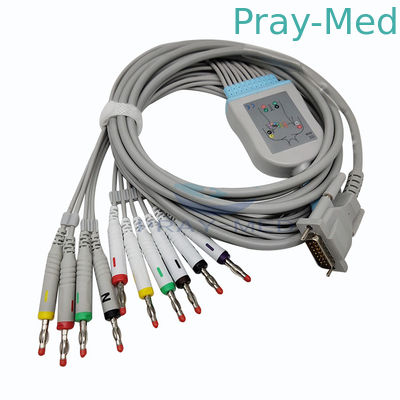 comprar Diâmetro do conector de Pin 5.0mm do DB 15 do cabo do ECG da ligação AT3/CS100 10 de Schiller Fabricação em linha