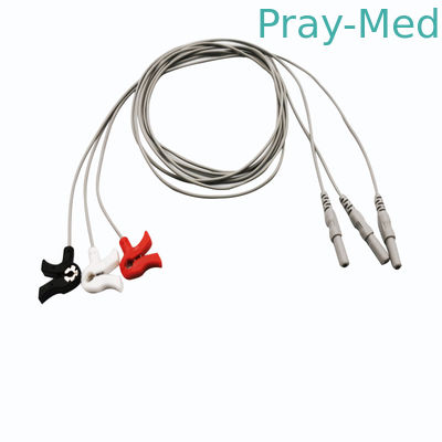 comprar Nenhuma 10 ligações estéril Gray Din Type Neonate Ecg cabografam 3 o revestimento do ft TPU Fabricação em linha