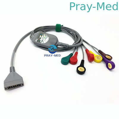 comprar Burdick Holter Ecg Cable e conector instantâneo 3.6m das ligações do leadwire 7 Fabricação em linha