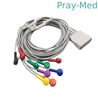 comprar 12-lead cabo diagnóstico AHA 1.5m do leadset ECG ST80i para a HP 989803180121 989803180131 Fabricação em linha