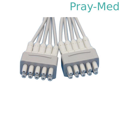 comprar Hellige/fios de GE MAC500 Ekg, cabos médicos de Ekg com banana 4.0mm/grampo Fabricação em linha