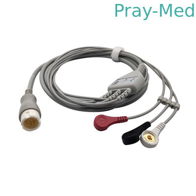 comprar HP/ligação de HP 3 cabo paciente para a máquina 12 Pin Connector de Ecg 3.6m TPU Fabricação em linha