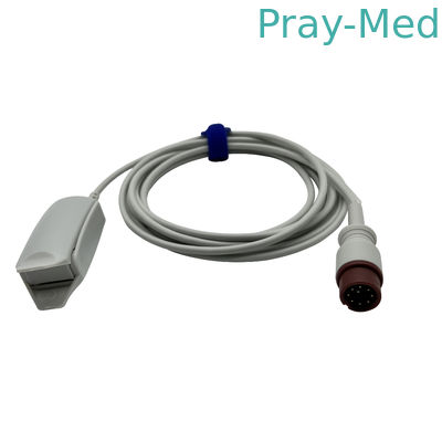 sensor de 3m 10ft Biolight Spo2 compatível para a ponta adulta do grampo da tecnologia de Biolight S10/S12 OXI