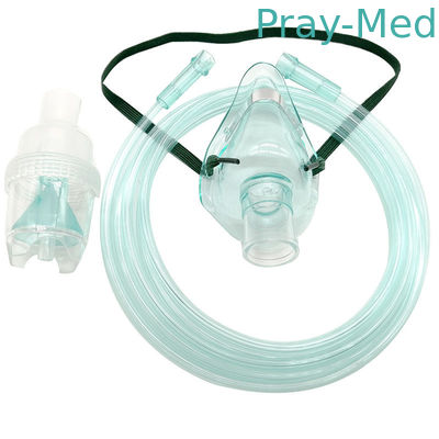 Material não tóxico pediatra do PVC da máscara do Nebulizer de Oxyaider com tubulação e câmara