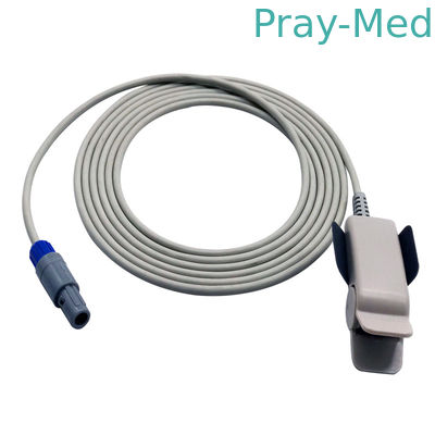 6 pin Mindray Sensor Spo2, Sensor de sonda Spo2 Traje para PM9000 / 8000 Cabos 3m / 10ft TPU