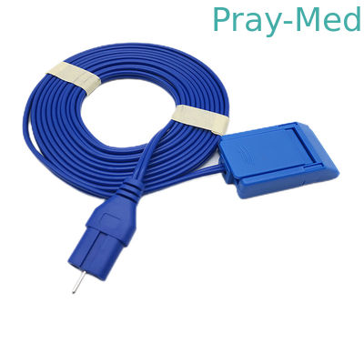 Cable Esu Médico de 2,0 mm Cinza ou Azul para Placa Bipolar Placa Negativa
