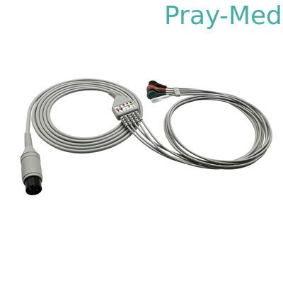 Cable de tronco Mindray Ecg compatível 6 pin 3 ou 5 leads Pm8000 Pm9000