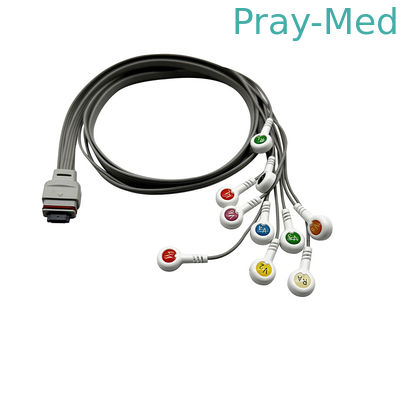 Nihon Kohden Holter ECG Cable 10 lead para gravador RAC-2512 1m TPU Jacket