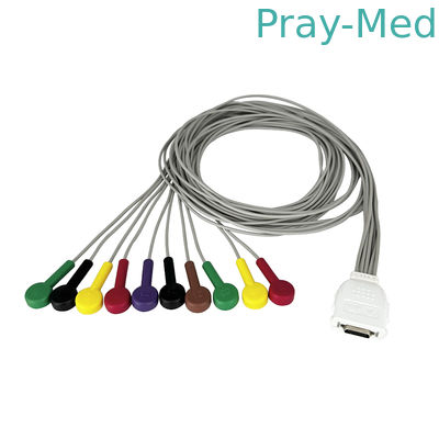Biocare ECG Holter Cable para 12 Conector Snap Lead IE10 1.1cm
