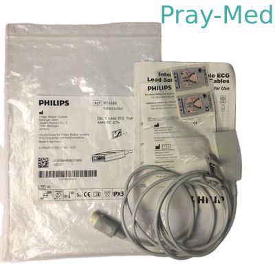 Original 12 pin ECG Trunk Cable 5 Lead 989803145061 M1668A 2,4m