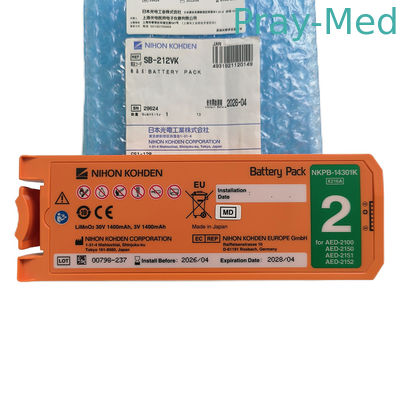 Substituição de bateria de 30V 1400mAh para Nihon Kohden Cardiolife original 2100 AED SB-212VK