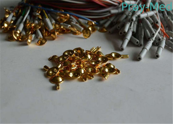 O jacaré que os elétrodos macios flexíveis de Eeg cabografam 24 PCes ajustou o material do PVC TPU