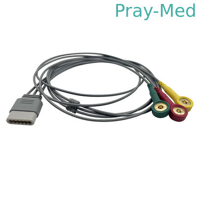 Biolight Direct-Connect Holter ECG Cable para 3 ou 5 Conector Snap Lead