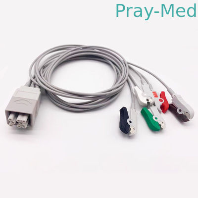 Multi-link ECG Holter Cable 5 Lead Clip 1.1m para GE SEER 1 ano de garantia
