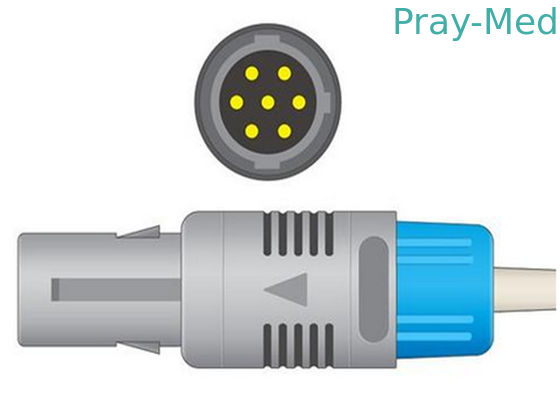 Cabo compatível do adaptador de Bionet 7pin spo2/cabo de extensão para o monitor paciente
