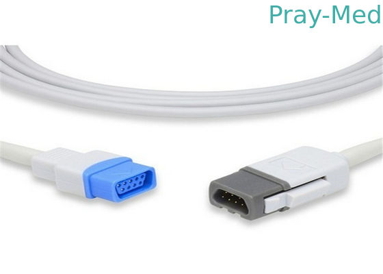cabo compatível do adaptador do trusignal TS-M3 spo2 de GE, cabo de extensão spo2 no estoque