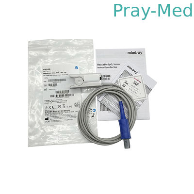 Mindray 512FLL Sensor de SpO2 reutilizável 6Pin Clipe do dedo adulto 040-001403-00